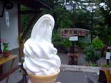馬曲温泉のソフトクリーム